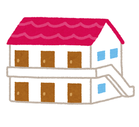 アパートのイラスト（建物）